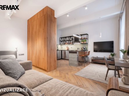Pronájem bytu, 1+kk, 45 m²