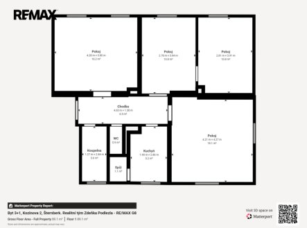 Prodej bytu, 4+1, 92 m²