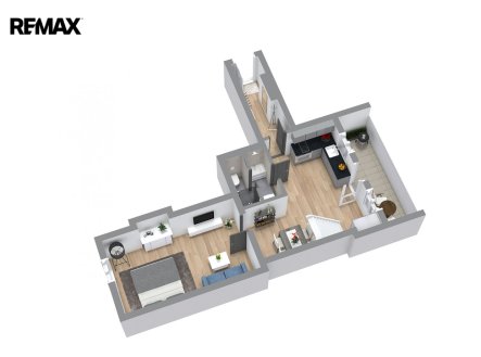 Pronájem bytu, 2+kk, 49 m²