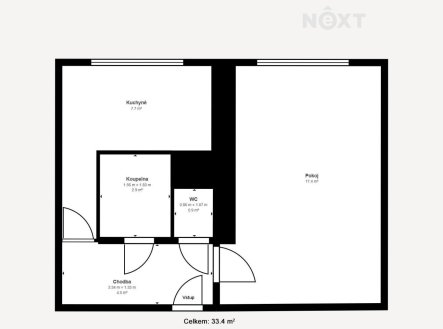 Prodej bytu, 1+1, 33 m²