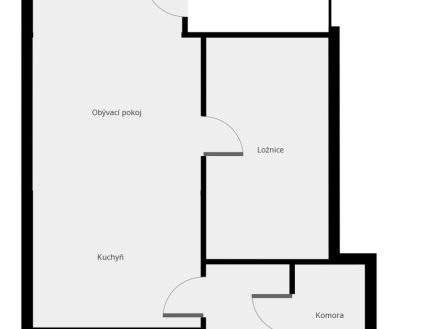 Pronájem bytu, 2+kk, 54 m²