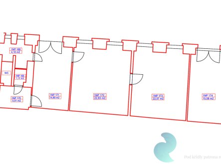 Pronájem kanceláře, 76 m²
