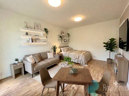 Vizualizace | Pronájem bytu, 1+kk, 33 m²