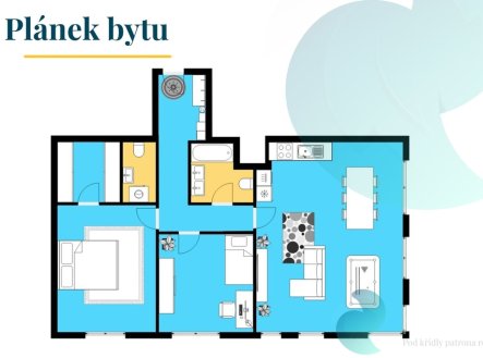 Pronájem bytu, 3+kk, 95 m²