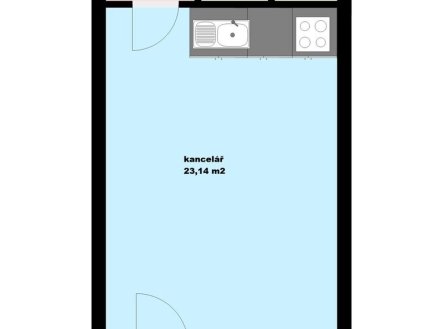 Pronájem kanceláře, 35 m²