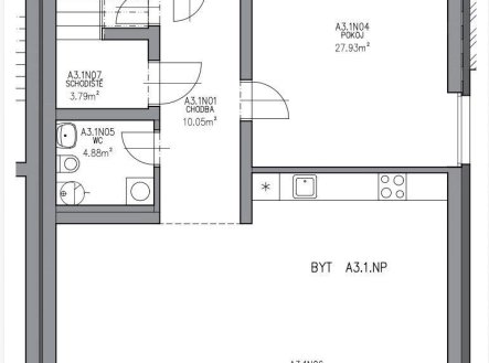 Prodej bytu, 3+kk, 98 m²