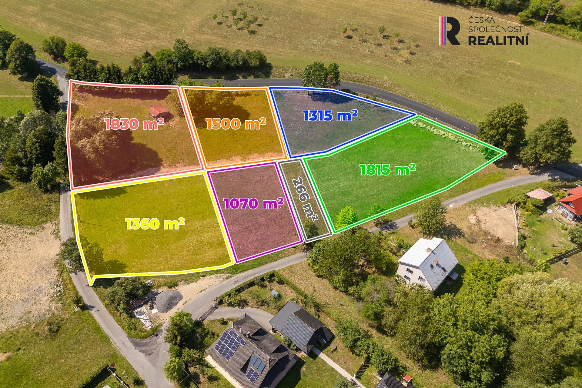 Prodej stavebního pozemku 1 830 m2, obec Držková - Májová, okres Zlín.