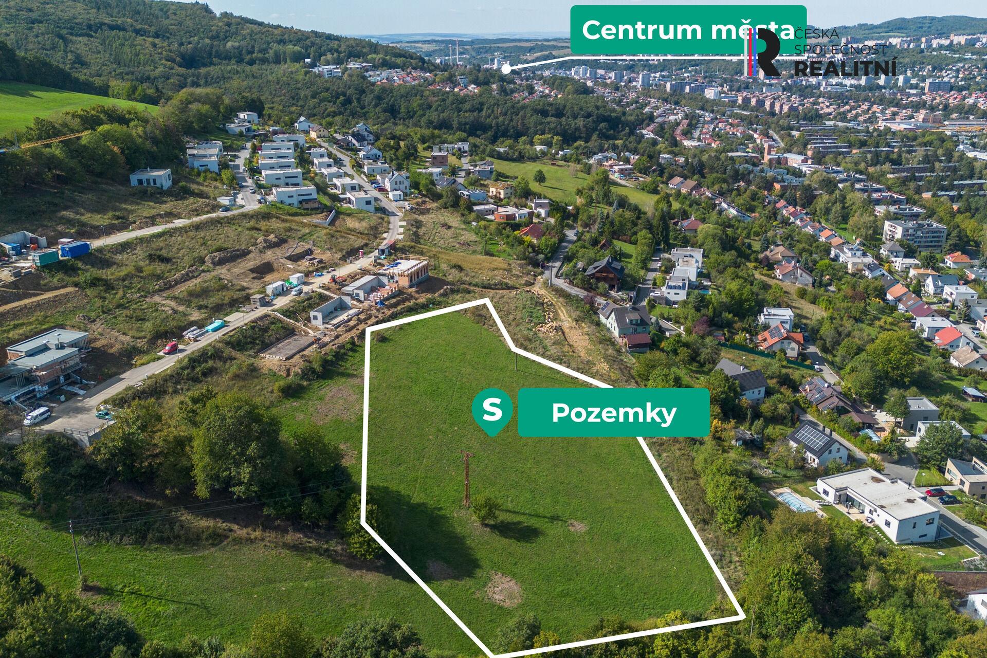 Prodej stavebního pozemku 8 375 m2, Boněcko, Zlín - Příluky.
