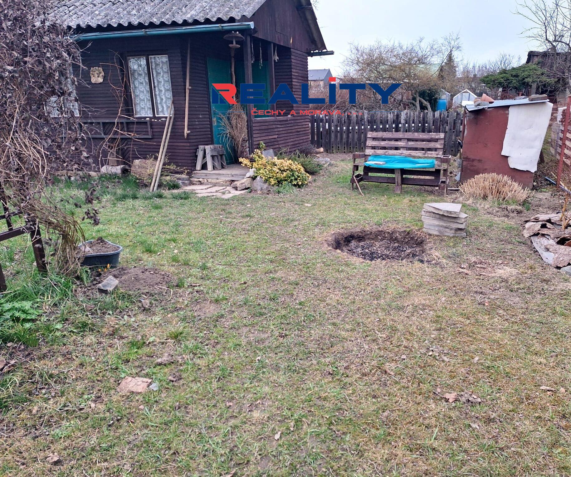 Zahrada 601 m² se zahradním domkem, vodou a elektřinou – Moravský Lačnov, Na Výsluní