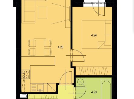 Pronájem bytu, 2+kk, 50 m²