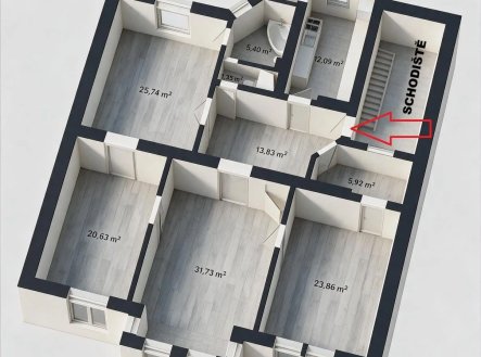 Pronájem bytu, 4+1, 142 m²