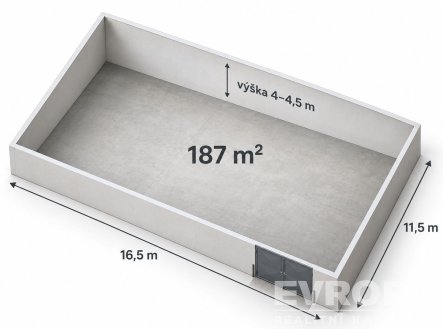 Pronájem skladu, 187 m²