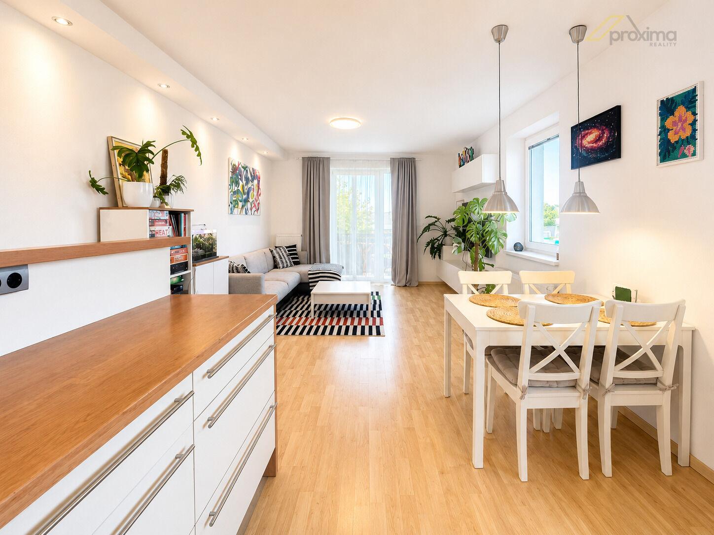 Pronájem bytu 3+kk s balkonem a společnou zahradou s bazénem, 82 m², U Zlaté stoky, Litvínovice