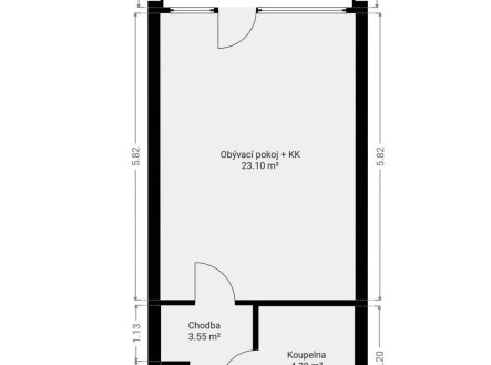 Prodej bytu, 1+kk, 37 m²