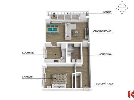 blatovska-3d-do-inzerce.jpg | Prodej bytu, 2+1, 63 m²