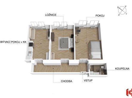 Prodej bytu, 3+kk, 83 m²