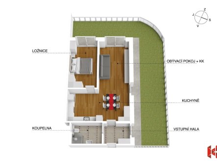 Prodej bytu, 2+kk, 102 m²