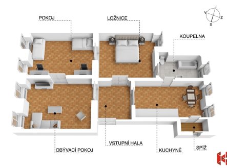 Prodej bytu, 3+1, 113 m²