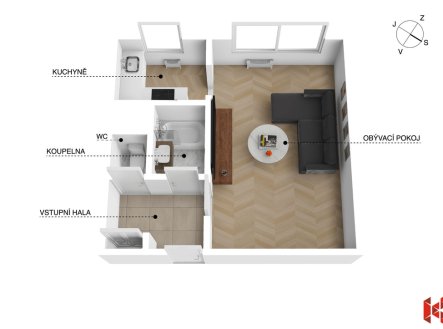Prodej bytu, 1+kk, 29 m²