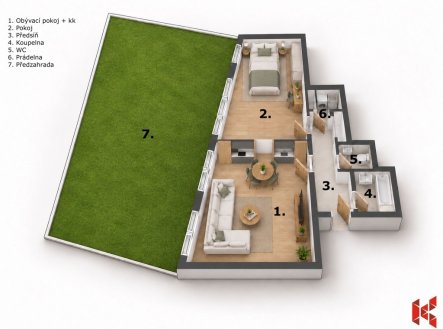 Prodej bytu, 2+kk, 148 m²
