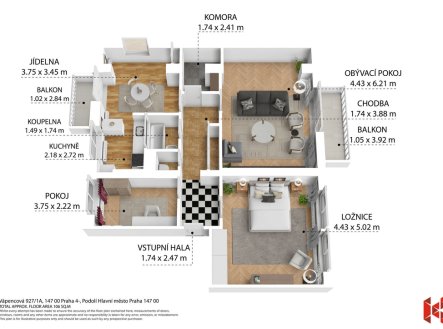 Prodej bytu, 3+1, 107 m²