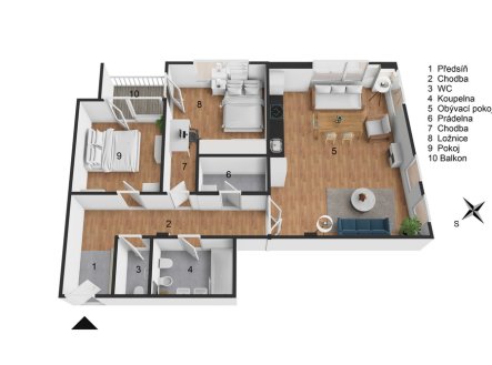 Prodej bytu, 3+kk, 100 m²