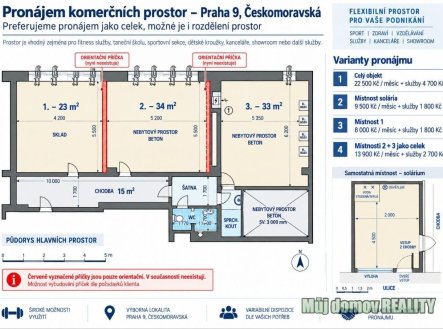 Pronájem obchodní prostory, 99 m²