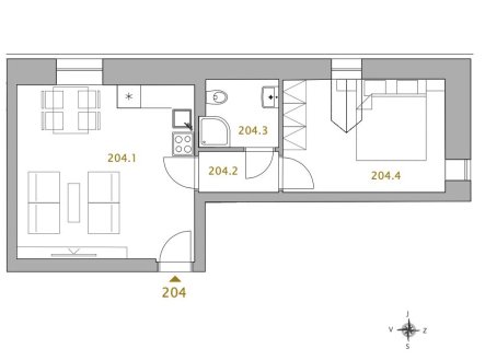 Prodej bytu, 2+kk, 40 m²