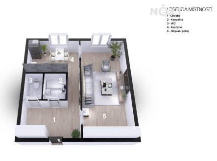 Prodej bytu, 1+1, 35 m²
