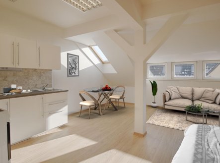 Pronájem bytu, 1+kk, 37 m²