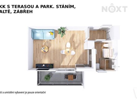 Pronájem bytu, 1+kk, 30 m²