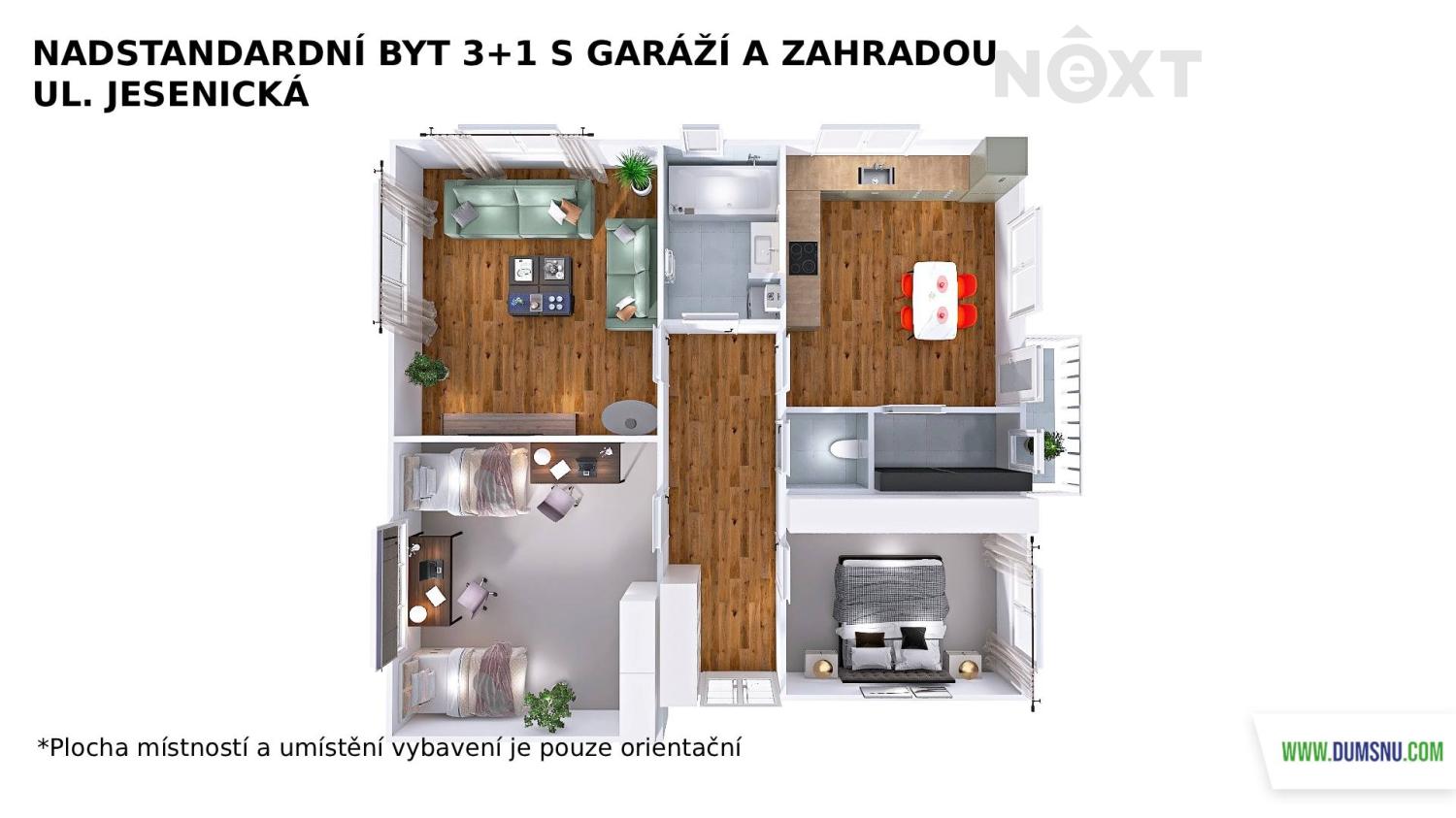 Prodej byt 3+1, 107㎡