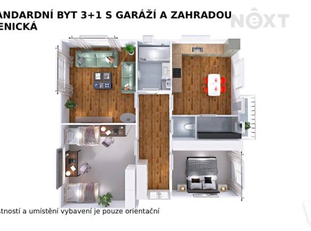 Prodej bytu, 3+1, 107 m²