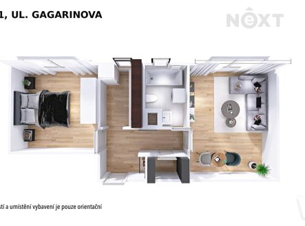 Prodej bytu, 2+1, 47 m²