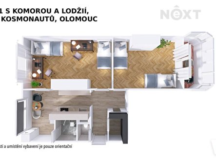 Prodej bytu, 2+1, 60 m²