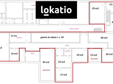 Pronájem kanceláře, 14 m²