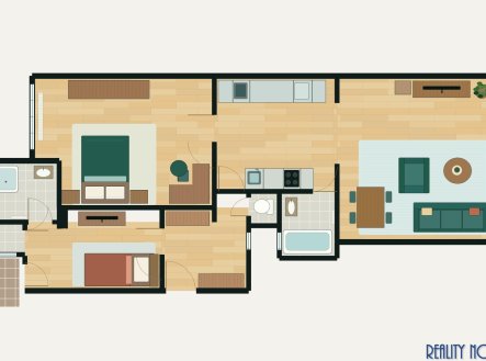 Pronájem bytu, 3+kk, 86 m²