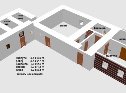 Prodej chaty/rekreačního objektu, 90 m²