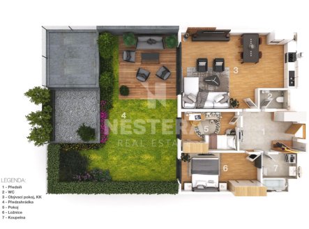 Prodej bytu, 3+kk, 153 m²