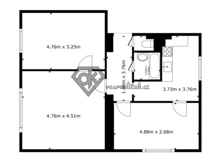Prodej bytu, 3+1, 72 m²