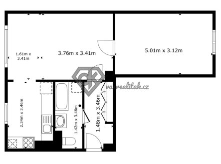 Prodej bytu, 2+1, 58 m²