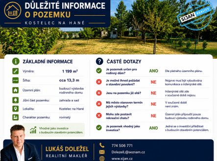 Prodej pozemku pro bydlení, 1 199 m²