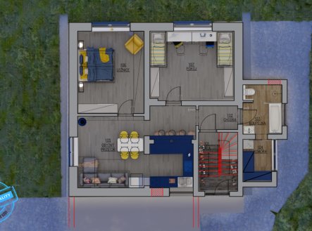 Pronájem bytu, 3+kk, 79 m²