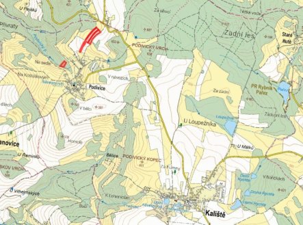 Prodej pozemku, zemědělská půda, 21 446 m²