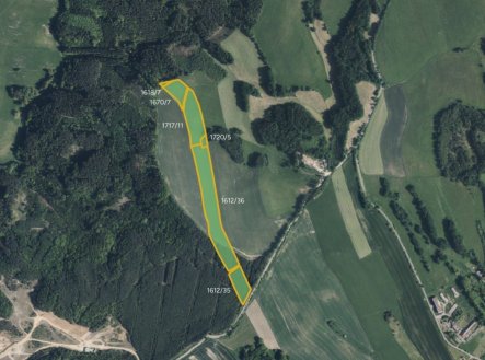 Prodej pozemku, zemědělská půda, 51 534 m²