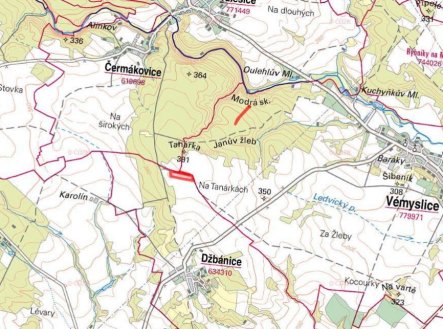 Prodej pozemku, zemědělská půda, 11 072 m²