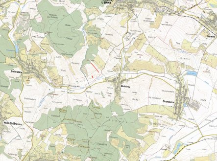 Prodej pozemku, zemědělská půda, 3 845 m²