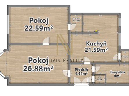 Pronájem bytu, 3+kk, 84 m²