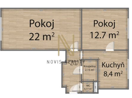 Prodej bytu, 2+1, 52 m²