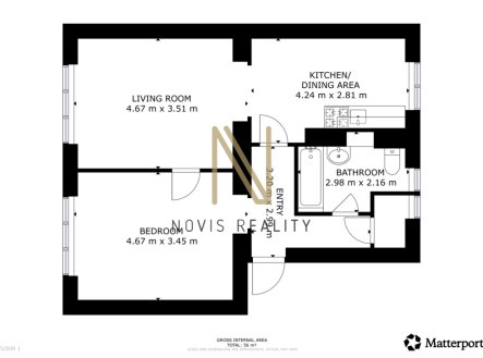 Prodej bytu, 2+1, 61 m²